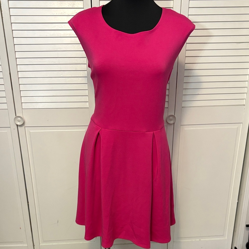 BCX Barbie Pink Cap Sleeve Mini Dress